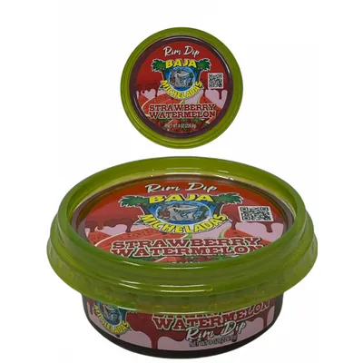 Baja Micheladas Strawberry Watermelon Rim Dip 8 oz Jar