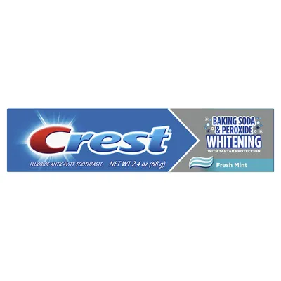 Crest Baking Soda & Peroxide Whitening Toothpaste Fresh Mint 2.4 oz