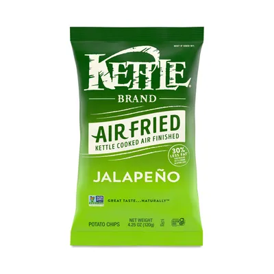 Kettle Brand Air Fried Jalapeno Chips 4.25 oz Bag
