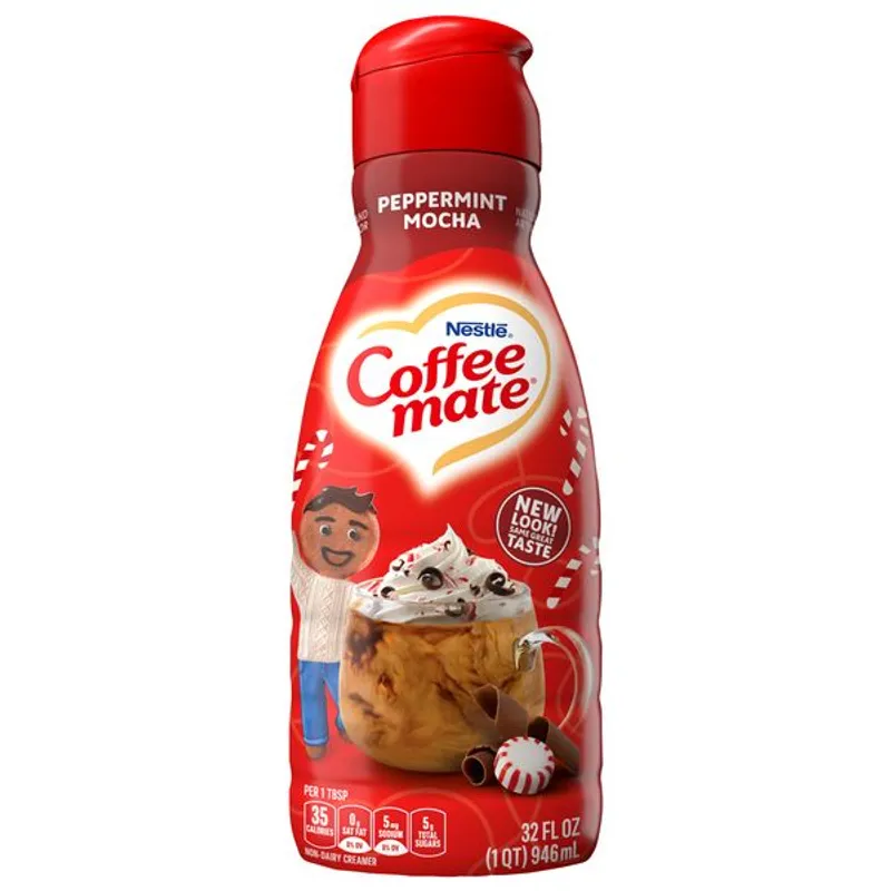 Coffee mate Peppermint Mocha Flavored Liquid Coffee Creamer view 1