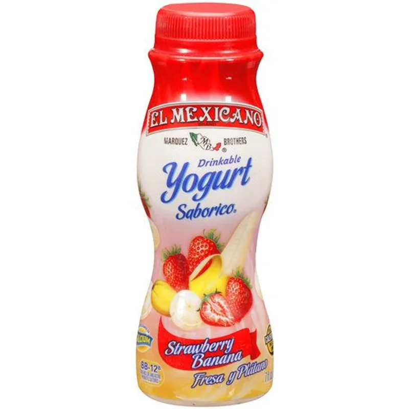 El Mexicano Saborico Strawberry Banana Yogurt Drink view 1