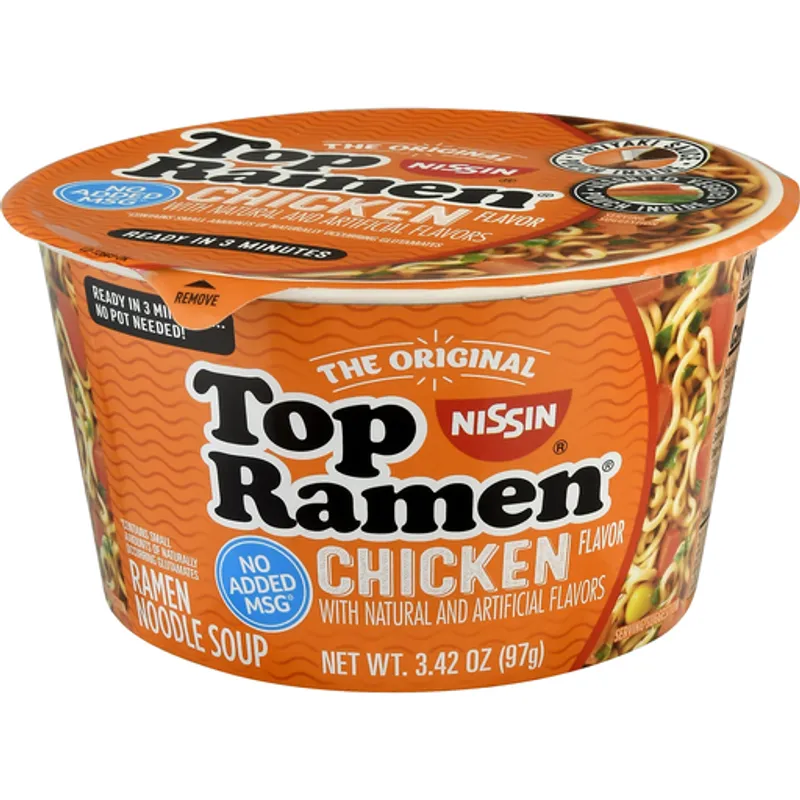 Nissin Ramen Noodle Soup Chicken Flavor view 1