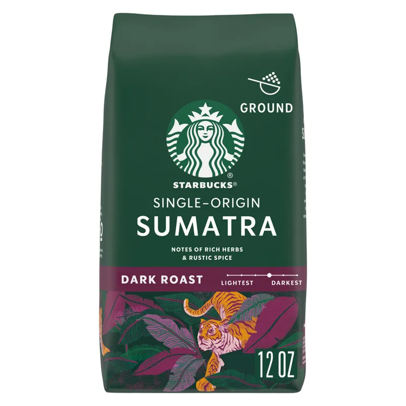 Starbucks Sumatra Dark Roast Ground Coffee view 1