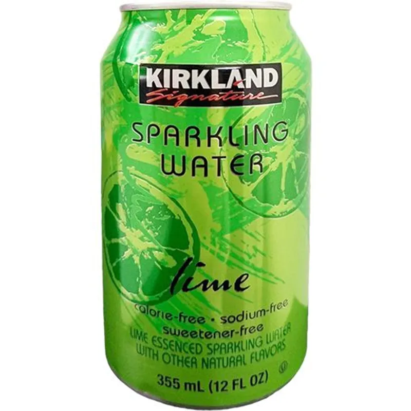Kirkland Signature Lime Sparkling Water view 1