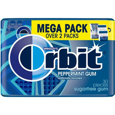 Orbit Peppermint Sugar Free Chewing Gum Mega Pack