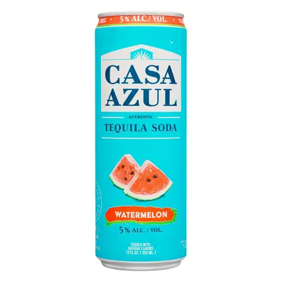 Casa Azul Watermelon Tequila Soda 4 Pack 12 oz Cans