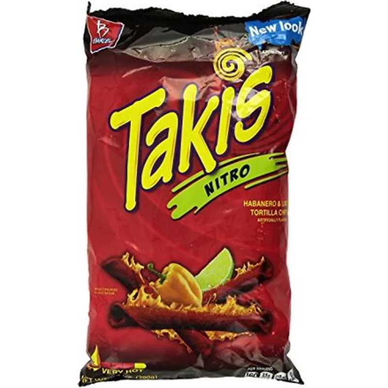 Takis Rolls Nitro Tortilla Chips view 1