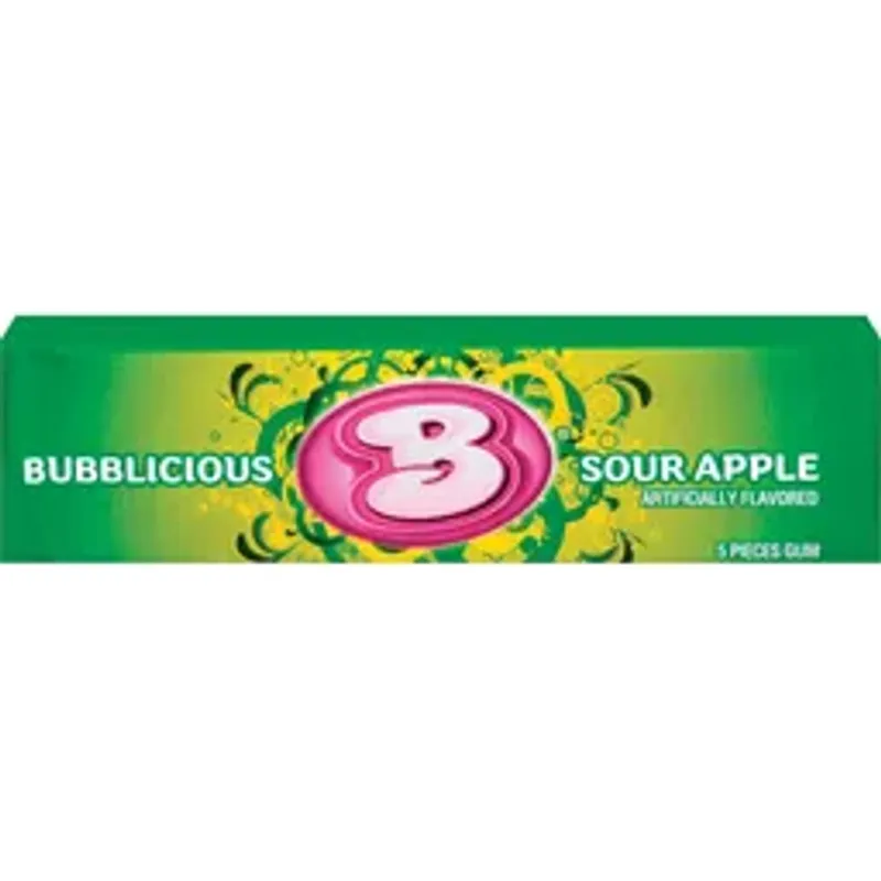 Bubblicious Gum Sour Apple view 1