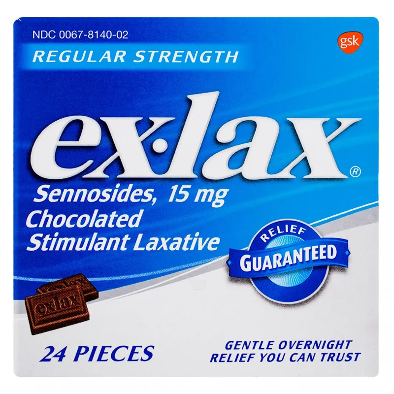 Ex-Lax Regular Strength Chocolated Stimulant Laxative Box view 1