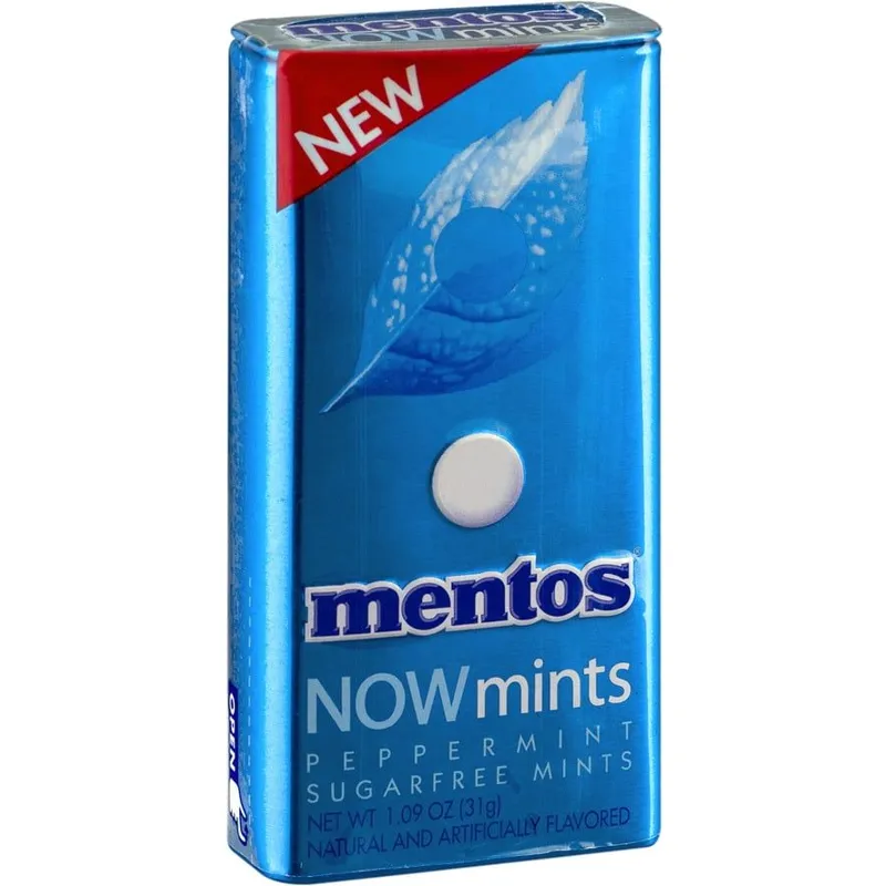 Mentos Sugar Free Peppermints view 1