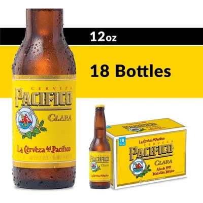 Pacifico Clara 18 Pack 12 oz Bottles