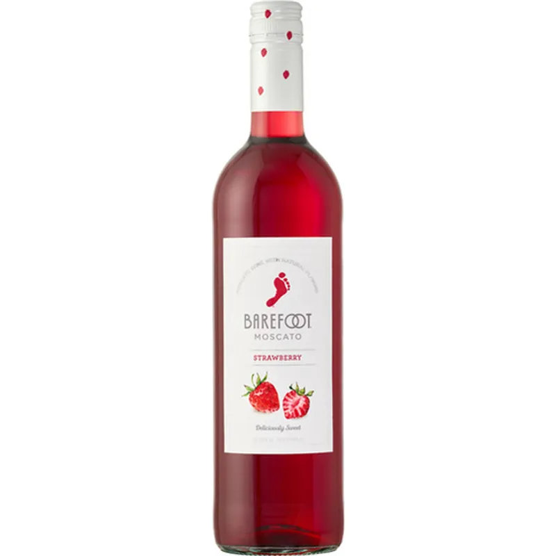 Barefoot Fruitscato Strawberry Fruit Wine view 1