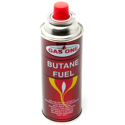 Gas One Red Butane Gas Cartridge 8 oz Can