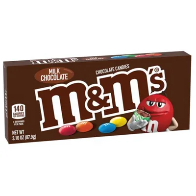 M&M's Milk Chocolate Candy Theater Box 3.1 oz