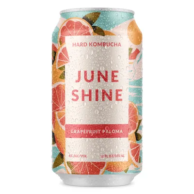 JuneShine Grapefruit Paloma Hard Kombucha 12 oz can