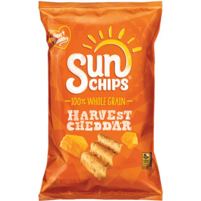 Sun Chips Flavored Whole Grain Snacks Harvest Cheddar view 1