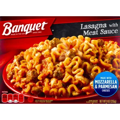 Banquet Lasagna with Meat Sauce 9 oz Box