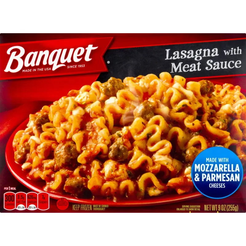 Banquet Lasagna with Meat Sauce Box view 1