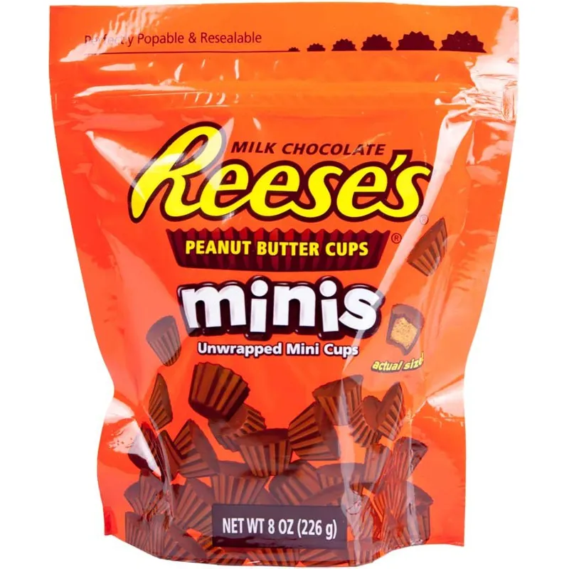 Reeses Peanut Butter Cups Candy Minis Unwrapped Mini Cups view 1