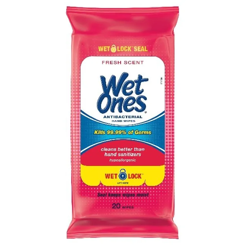 Wet Ones Antibacterial Hand Wipes Fresh Scent view 1