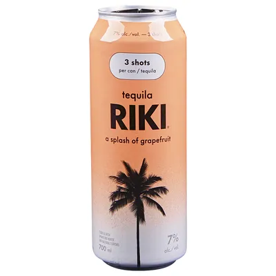 RIKI Tequila Grapefruit Ready-to-Drink Cocktail 710 mL can