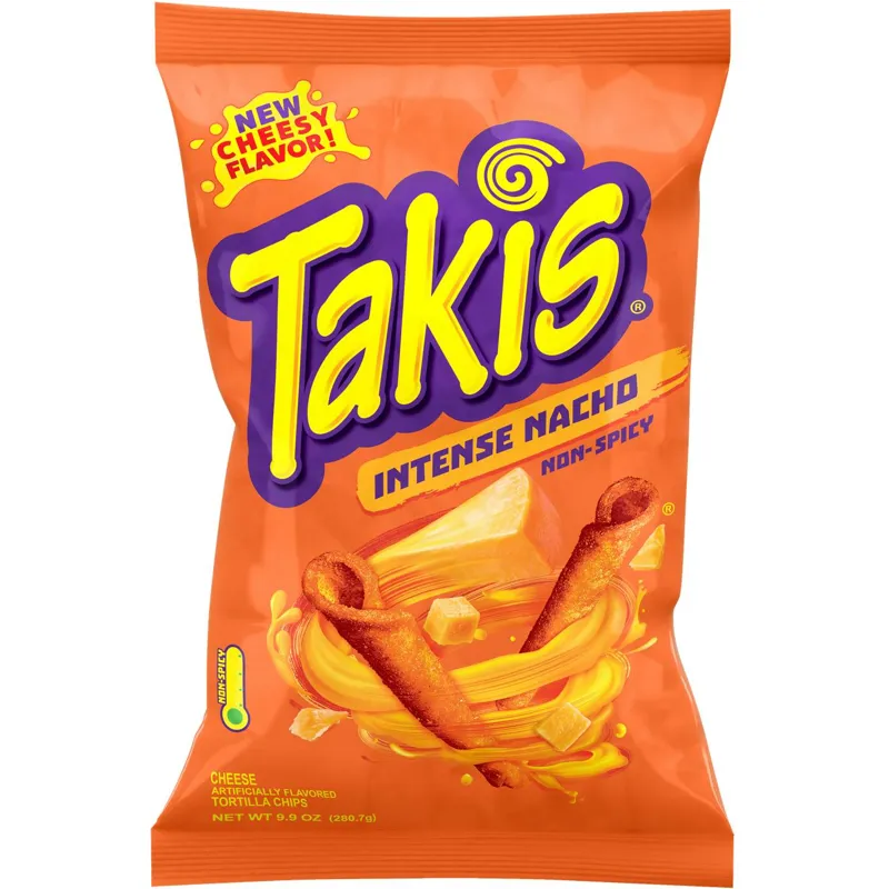Takis Intense Nacho Cheese Rolled Tortilla Chips view 1