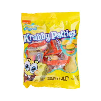 Frankford SpongeBob SquarePants Krabby Patties Gummy Candy 2.54 oz Bag