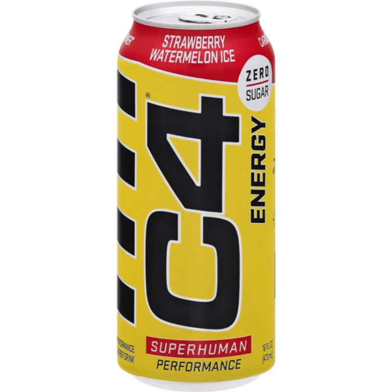 C4 Energy Carbonated Strawberry Watermelon Ice Zero Sugar view 1