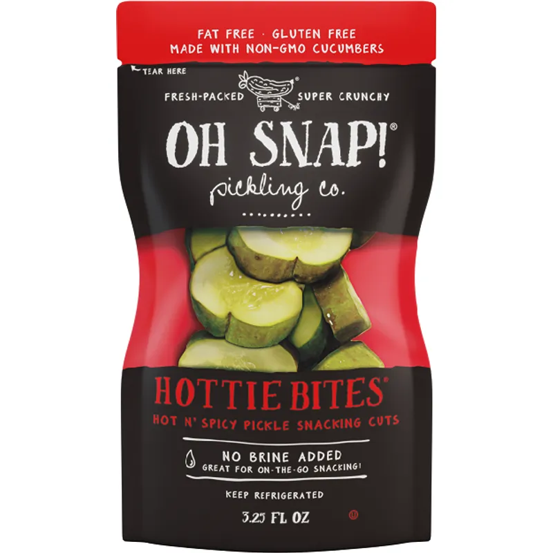 Oh Snap! Pickling Co. Hottie Bites Hot n' Spicy Pickle Snacking Cuts view 1