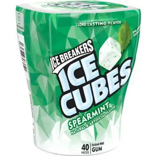 Ice Breakers Sugarfree Spearmint Gum Cubes