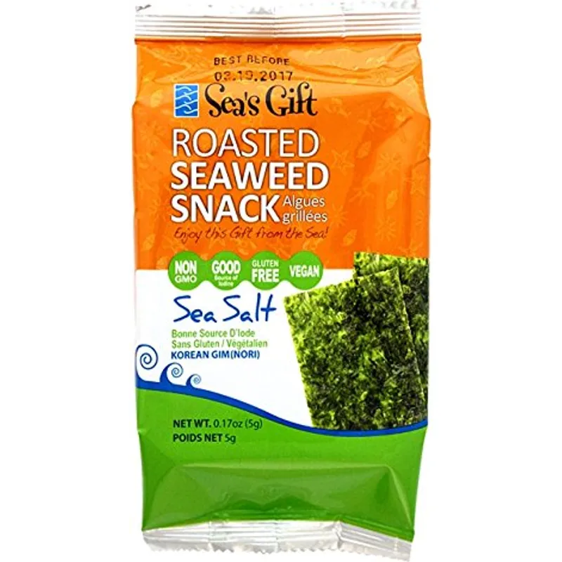 Seas Gift Seaweed Snack Roasted Sea Salt view 1