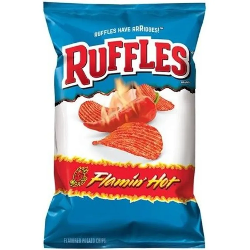 Ruffles Potato Chips Flamin Hot view 1