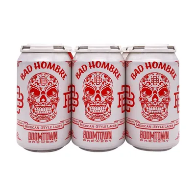 Boomtown Bad Hombre Mexican Style Lager 6 Pack 12 oz Cans