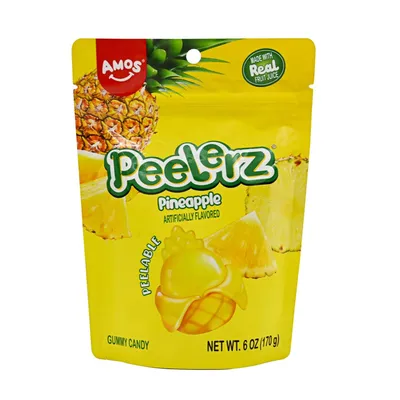 Peelerz Gummy Pineapple Candy 6 oz Bag