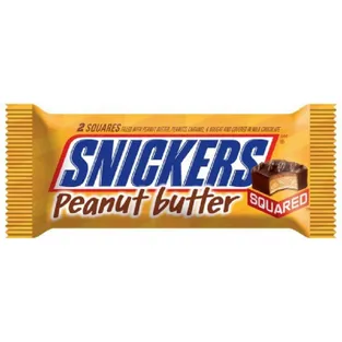 Snickers Squared Candy Bar Peanut Butter - Squares - Twist to Close