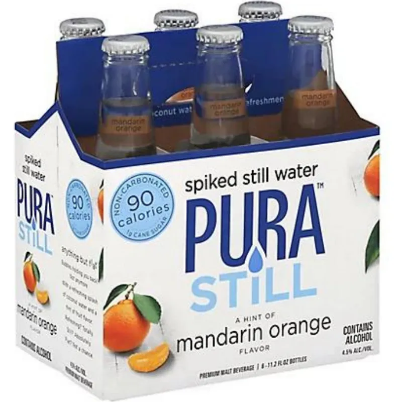 Pura Still Spiked Still Water Mandarin Orange view 1