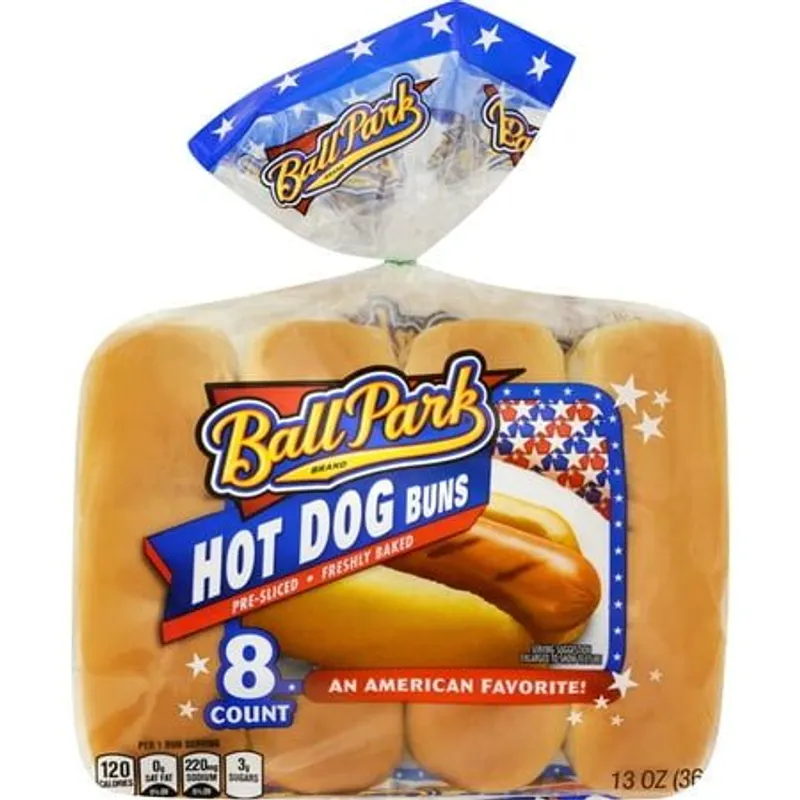 Ball Park White Hot Dog Buns view 1