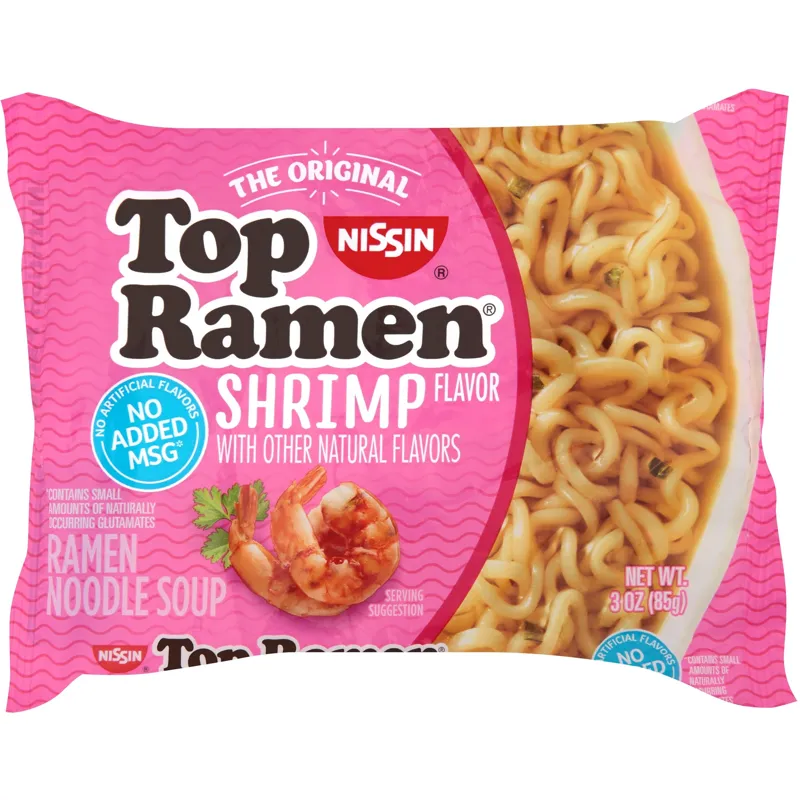 Nissin The Original Top Shrimp Ramen Noodle Soup view 1
