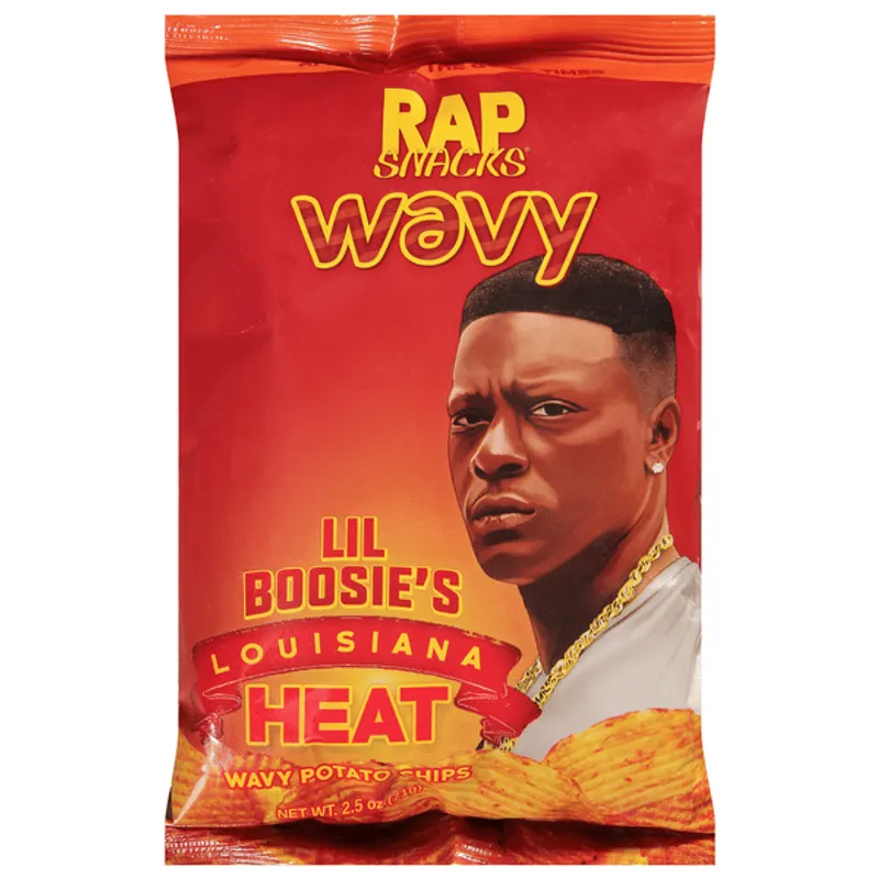 Rap Snacks Wavy Lil Boosie's Louisiana Heat Chips Bag view 1