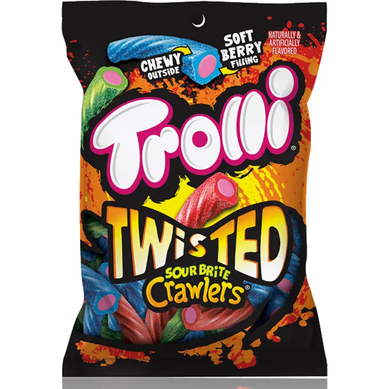 Trolli Sour Brite Crawlers Twisted Gummies Bag view 1