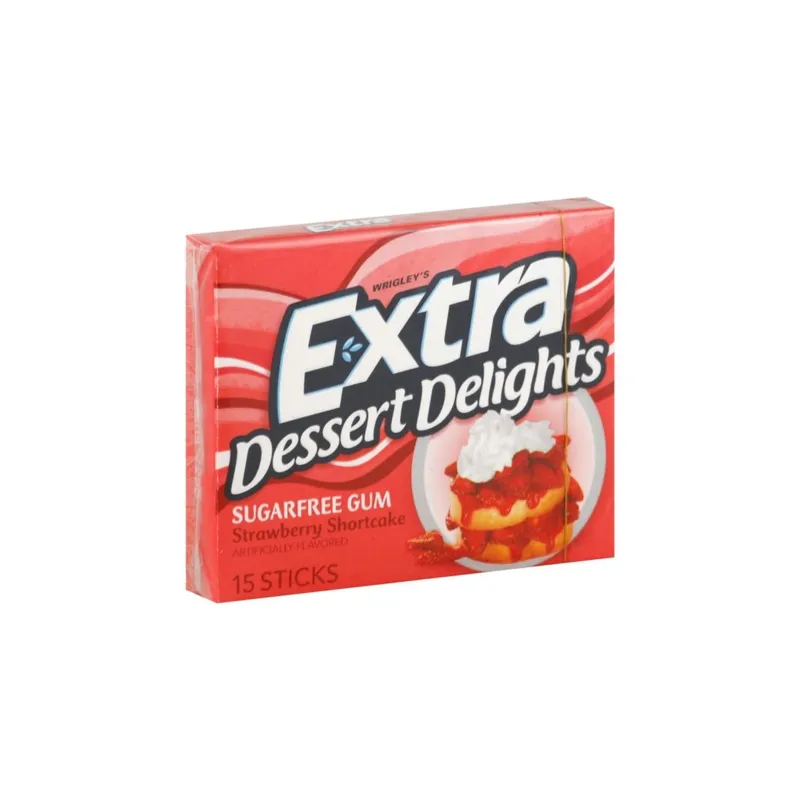 Wrigley Extra Dessert Delights Strawberry Shortcake Sugarfree Chewing Gum view 1