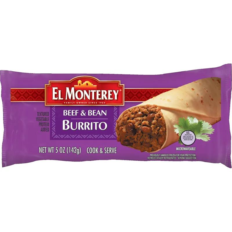 El Monterey Beef & Bean Burrito view 1