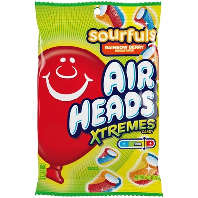 Airheads Xtremes Sourfuls Rainbow Berry 6 oz Bag