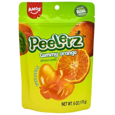 Amos Peelerz Gummy Orange 6 oz Bag