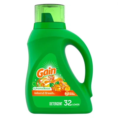 Gain Aroma Boost Island Fresh Laundry Detergent 46 oz Bottle