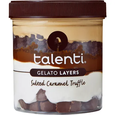 Talenti Salted Caramel Truffle Gelato Layers 11.6oz Container
