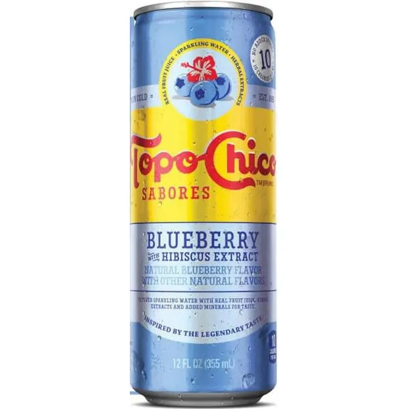 N/A Drinks Topo Chico Sabores Blueberry Hibiscus Extract view 1