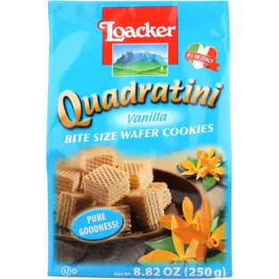 Loacker Quadratini Vanilla Wafer Cookies