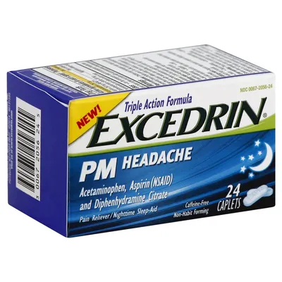 Excedrin PM Headache Relief 24 ct capletscaplets