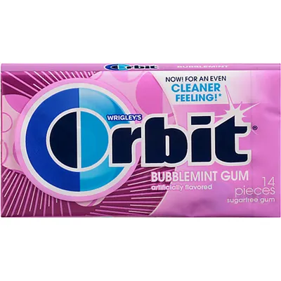 Orbit Sugarfree Bubblemint Gum 14 ct Pack
